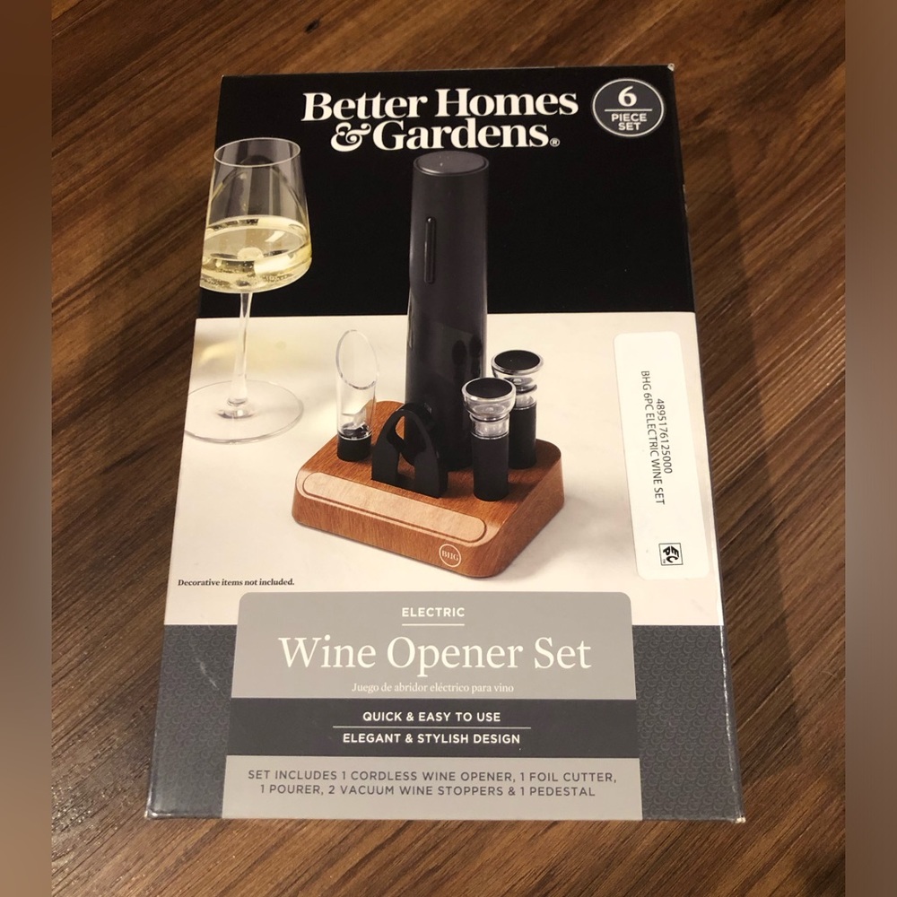 6 Piece Electric Wine Opener Set